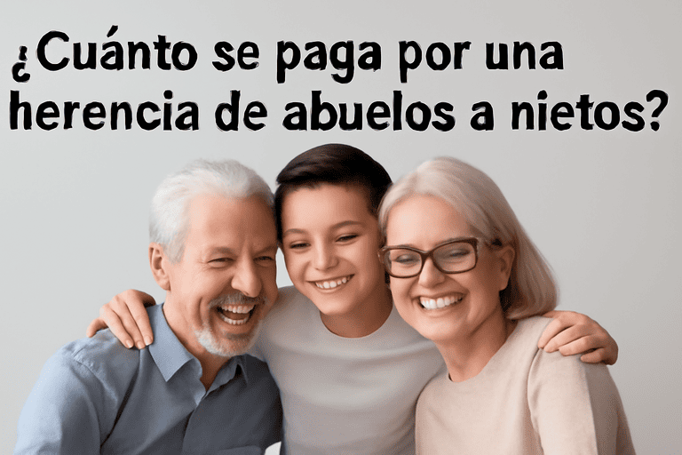 cuanto se paga por una herencia de abuelos a nietos