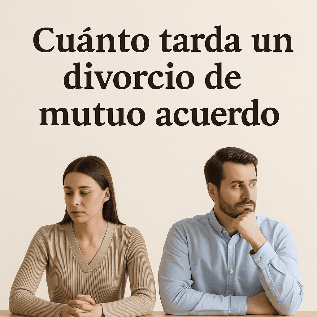 cuanto tarda un divorcio de mutuo acuerdo