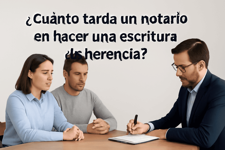 cuanto tarda un notario en hacer una escritura de herencia