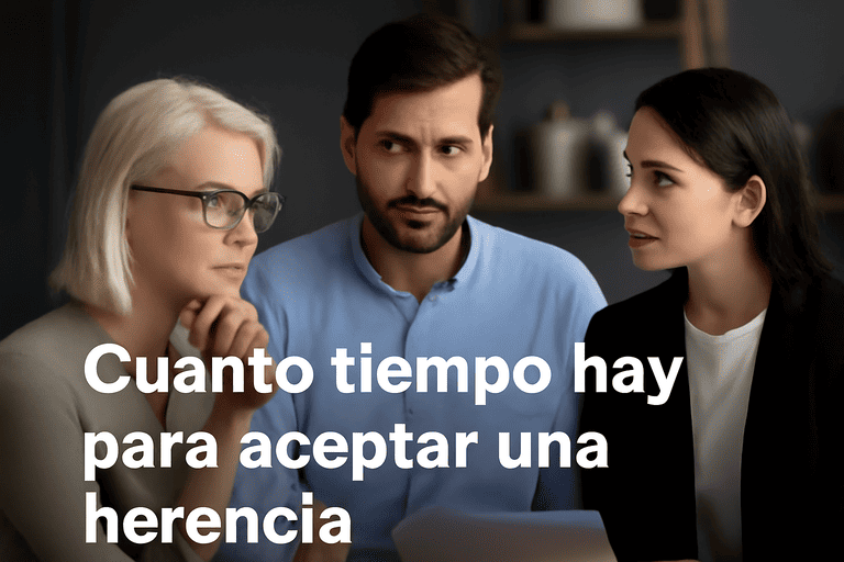 cuanto tiempo hay para aceptar una herencia