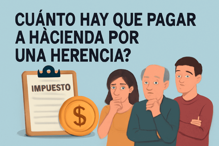 cuanto hay que pagar a hacienda por una herencia