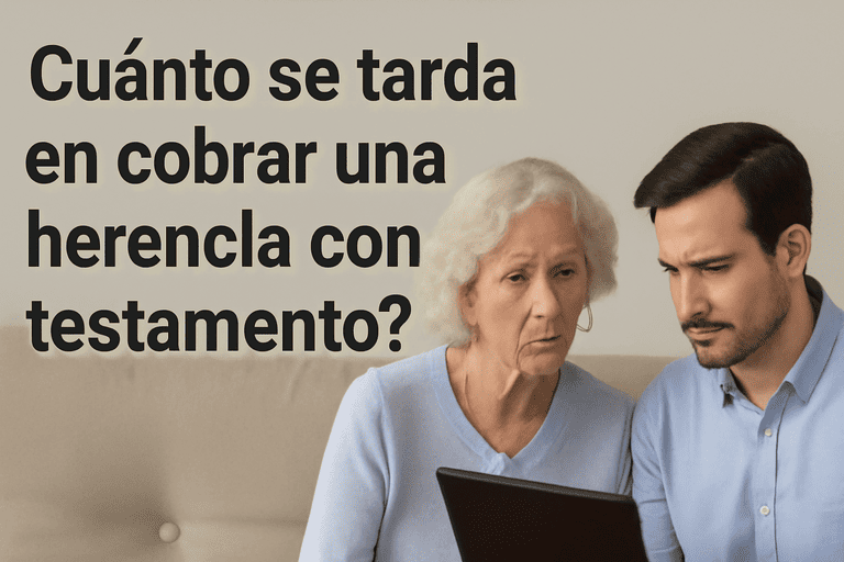 cuanto se tarda en cobrar una herencia con testamento