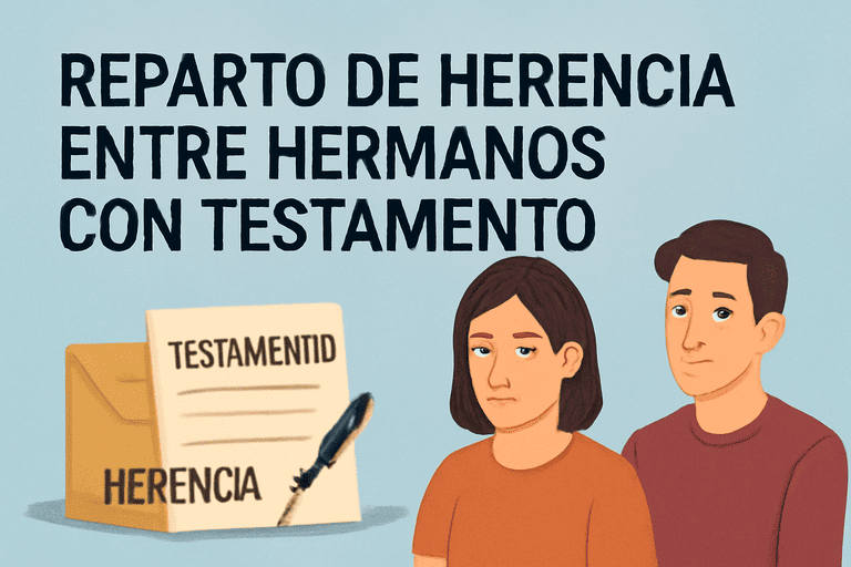 reparto de herencia entre hermanos con testamento