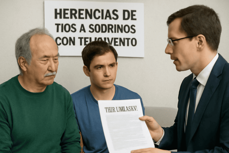 Herencias de tíos a sobrinos con testamento