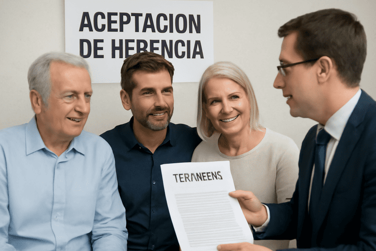 aceptación de herencia con testamento
